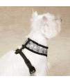Casual Canine Reflective Pawprint Dog Harness - Gray